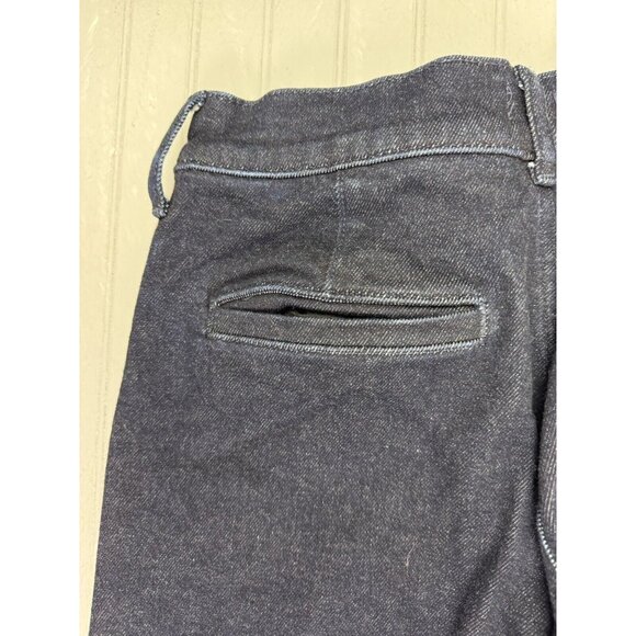 J Crew Size 24 Womens Trouser Jeans Wide Leg High Rise Stretch Dark Wash - Picture 3 of 4